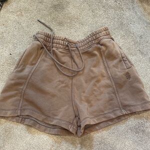 FP Movement by Free People Brown Drawstring Athletic Shorts